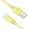 Tellur TLL155400 silikoonist USB–Type-C kaabel, 3A, 1 m, kollane
