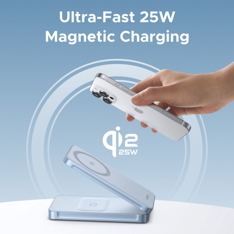 Ugreen W756 55963 MagFlow 2-ühes induktiivlaadija