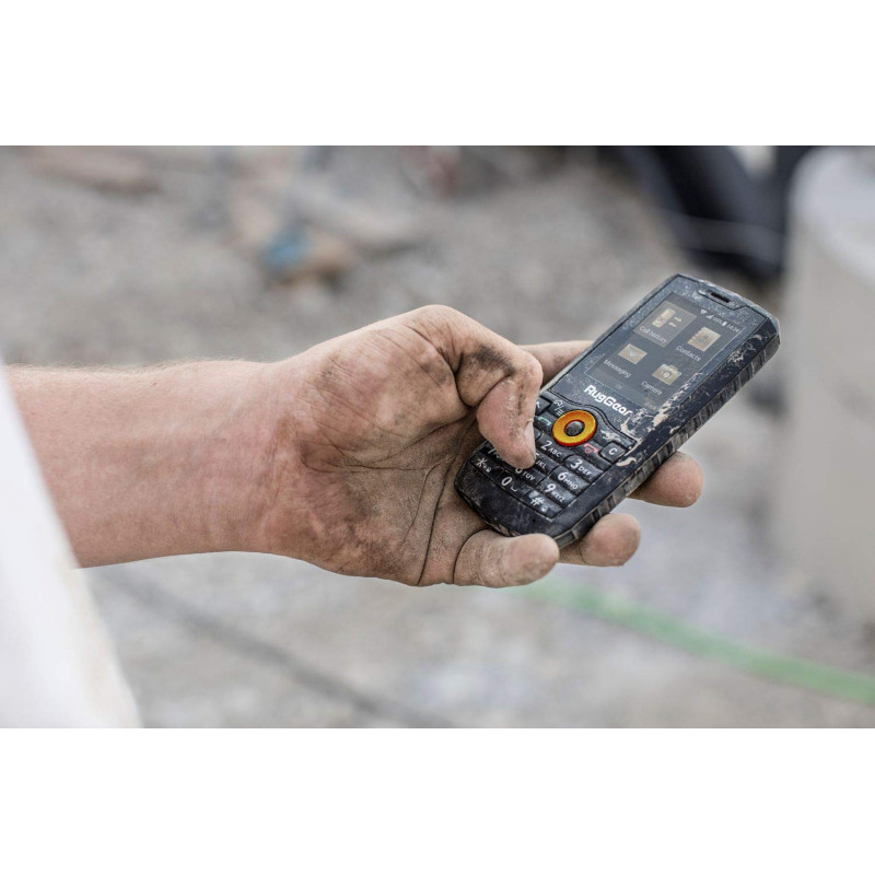 RugGear RG150 vastupidav nuppudega telefon, Dual SIM, must
