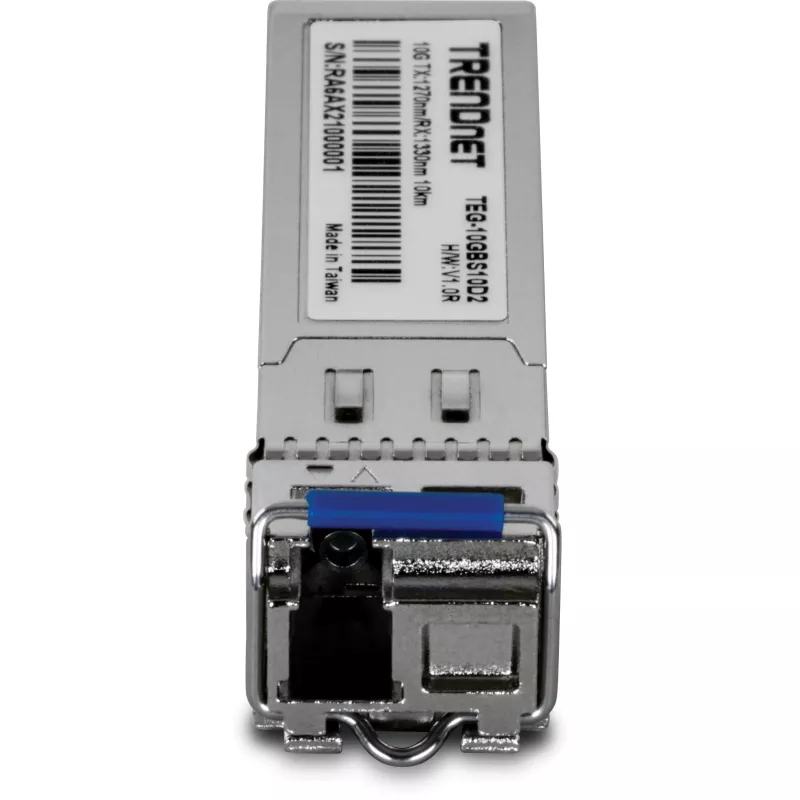 TRENDnet TEG-10GBS10D2 SFP+ saatja-vastuvõtja moodul, 10G, ühemoodiline, kahe lainepikkusega, LC, 10 km