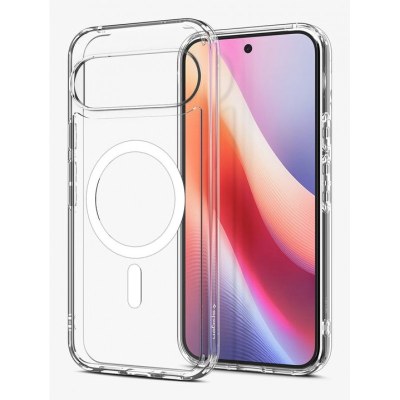 Spigen Ultra Hybrid MagSafe ümbris Google Pixel 10 Pro / Pixel 10, läbipaistvalt valge