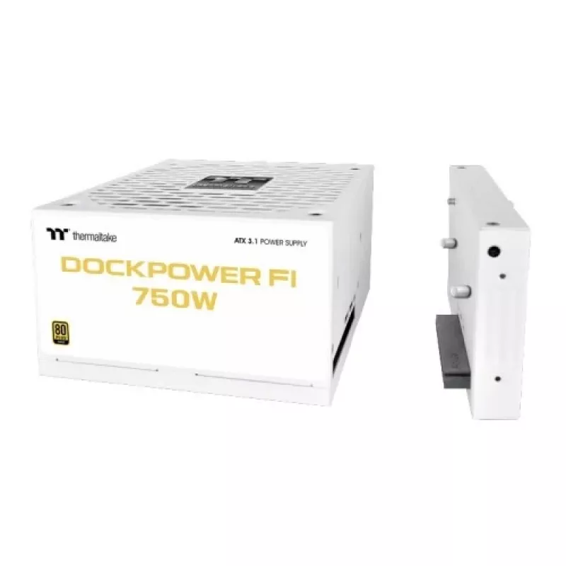 Thermaltake Dockpower FI 750W arvuti toiteplokk, 80 PLUS Gold, modulaarne, valge