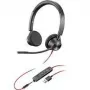 Poly Blackwire 3315 peakomplekt kõrvale, USB-A, must, 213936-101