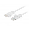 Lanberg PCU5-20CC-0050-W CAT.5E UTP ühenduskaabel, 0,5 m, valge (10 tk)
