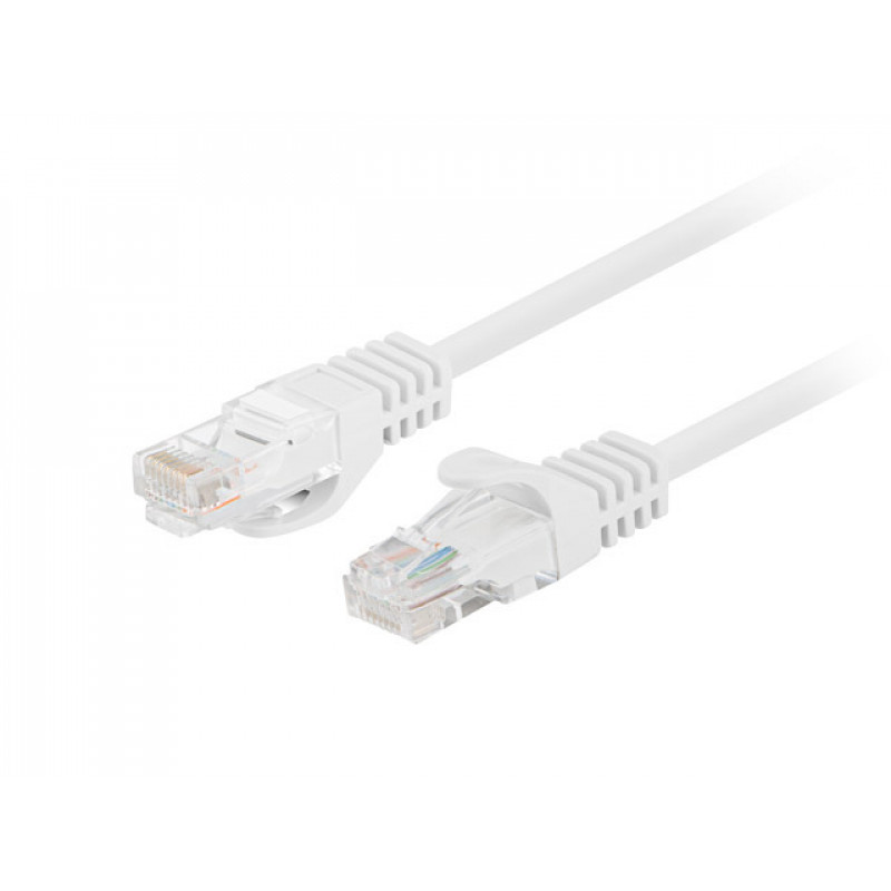 Lanberg PCU5-20CC-0050-W CAT.5E UTP ühenduskaabel, 0,5 m, valge (10 tk)