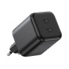 Ugreen X526 laadija 45 W, 2 x USB-C, GaN, must