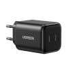 Ugreen X526 laadija 45 W, 2 x USB-C, GaN, must