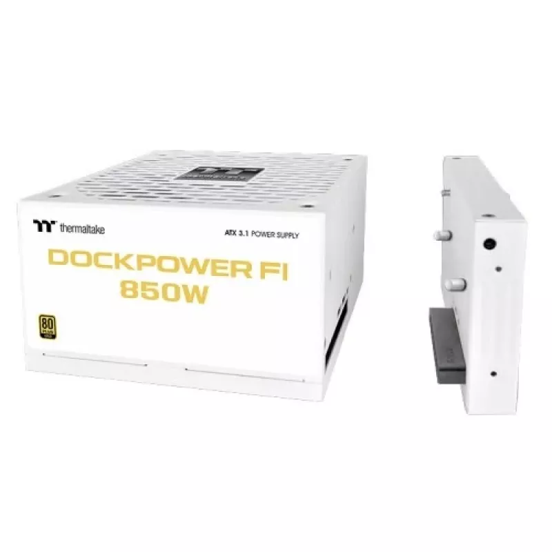 Thermaltake Dockpower FI 850 W arvuti toiteplokk, ATX 3.1, 80 PLUS Gold, lumivalge