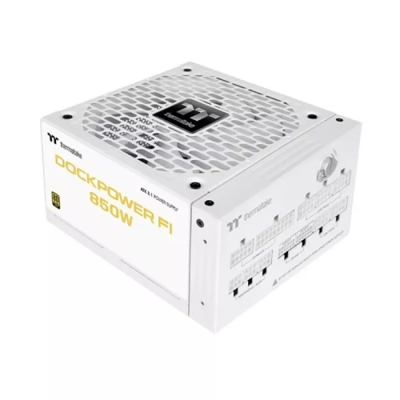 Thermaltake Dockpower FI 850 W arvuti toiteplokk, ATX 3.1, 80 PLUS Gold, lumivalge