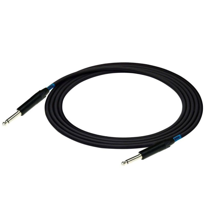 SSQ JMPJMP2 Pro helikaabel, 6,3 mm mono Jack – 6,3 mm mono Jack Neutriku pistikutega, 2 m