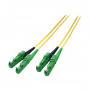EFB Elektronik O0933.15 dupleks optiline ühenduskaabel E2000/APC-E2000/APC, OS2, 15 m, LSZH, kollane