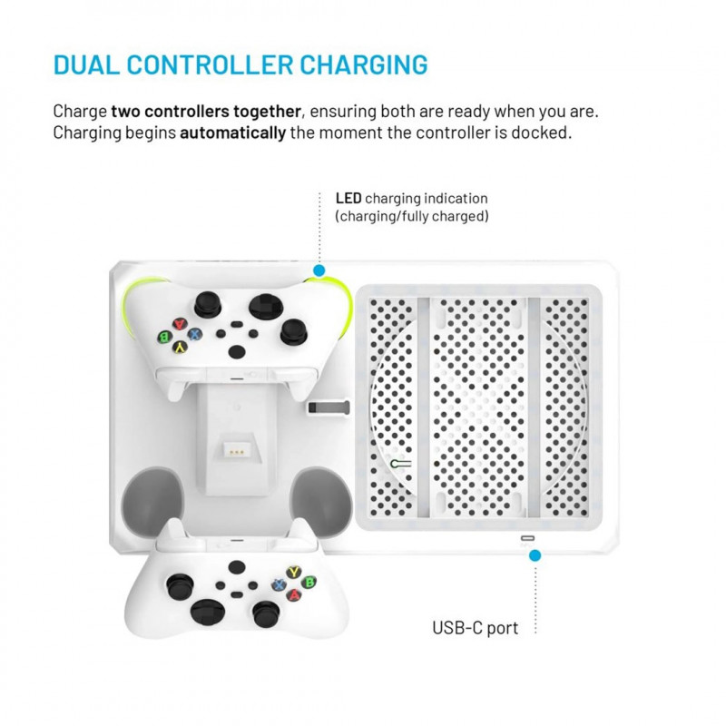 Fixed FIXXB-MCS-WH multifunktsionaalne jaam Xbox Series X/S jaoks, valge