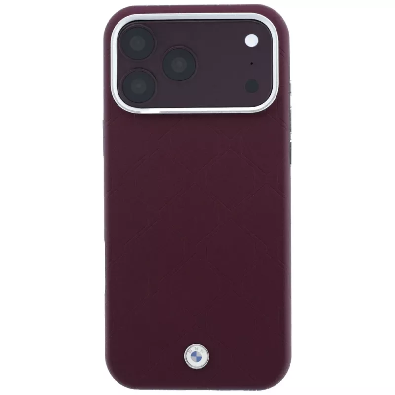 BMW BMW001223 ümbris iPhone 18 Pro / 17 Pro, Sign Deboss Quilted Metal Logo, MagSafe, bordoo
