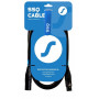 SSQ DMX1 SS-1838 kaabel XLR-pistik - XLR-pesa, 1 m, must
