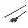 LogiLink CP137 toitekaabel, CEE 7/16 vaba otsaga, must, 1,5 m