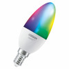Osram SMART+ MATTER Multicolor Classic B40 nutipirn, E14, 4,9 W, RGBW, Wi-Fi