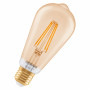 Osram SMART+ MATTER Filament Dimmable Classic Edison 53 824 nutipirn, kuldne, E27, 6 W, soe valge, Wi-Fi