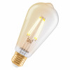 Osram SMART+ MATTER Filament Dimmable Classic Edison 53 824 nutipirn, kuldne, E27, 6 W, soe valge, Wi-Fi