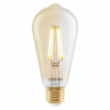 Osram SMART+ MATTER Filament Dimmable Classic Edison 53 824 nutipirn, kuldne, E27, 6 W, soe valge, Wi-Fi