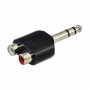 SSQ HA7 adapter, 2 x RCA-pesa – 6,3 mm stereopistik