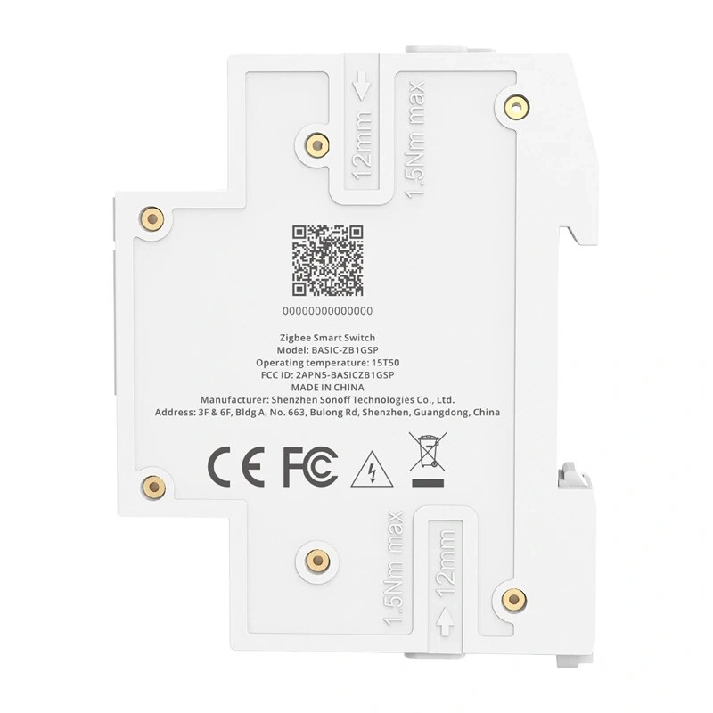 SONOFF BASIC-ZB1GSP Zigbee nutilüliti, DIN-siin, 32 A