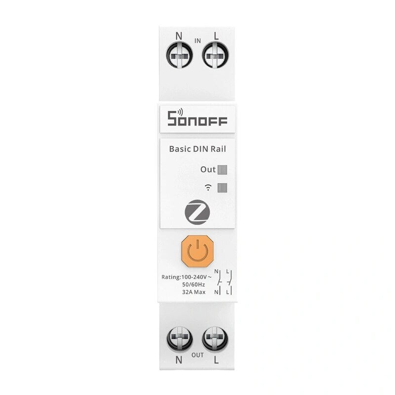 SONOFF BASIC-ZB1GSP Zigbee nutilüliti, DIN-siin, 32 A