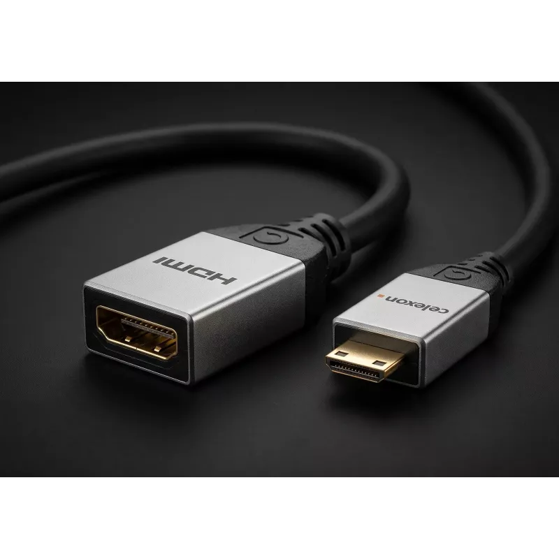 celexon Mini HDMI M/F adapter Etherneti toega, 2.0a/b, 4K, Professional