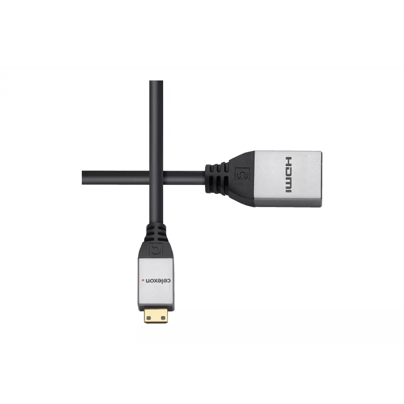 celexon Mini HDMI M/F adapter Etherneti toega, 2.0a/b, 4K, Professional