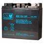 MPL Power Elektro MW 18-12 UPS-i pliihappeaku AGM, hooldusvaba, 12 V 18 Ah, must