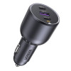 Ugreen EC705 autolaadija, USB + 2x USB-C, 130 W, 1 m 5 A kaabliga