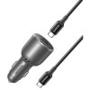 Ugreen EC705 autolaadija, USB + 2x USB-C, 130 W, 1 m 5 A kaabliga