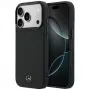 Mercedes Mer008871 Leather Mesh with Bow Line MagSafe ümbris iPhone 18 Pro / 17 Pro jaoks, must