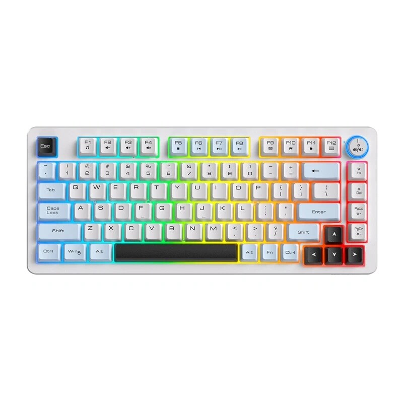 ONIKUMA MT501 mängurite klaviatuur, 75%, valge