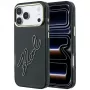 Karl Lagerfeld KF003382 IML Big Signature Resin Metal Frame ümbris iPhone 18 Pro Max / 17 Pro Max jaoks, must