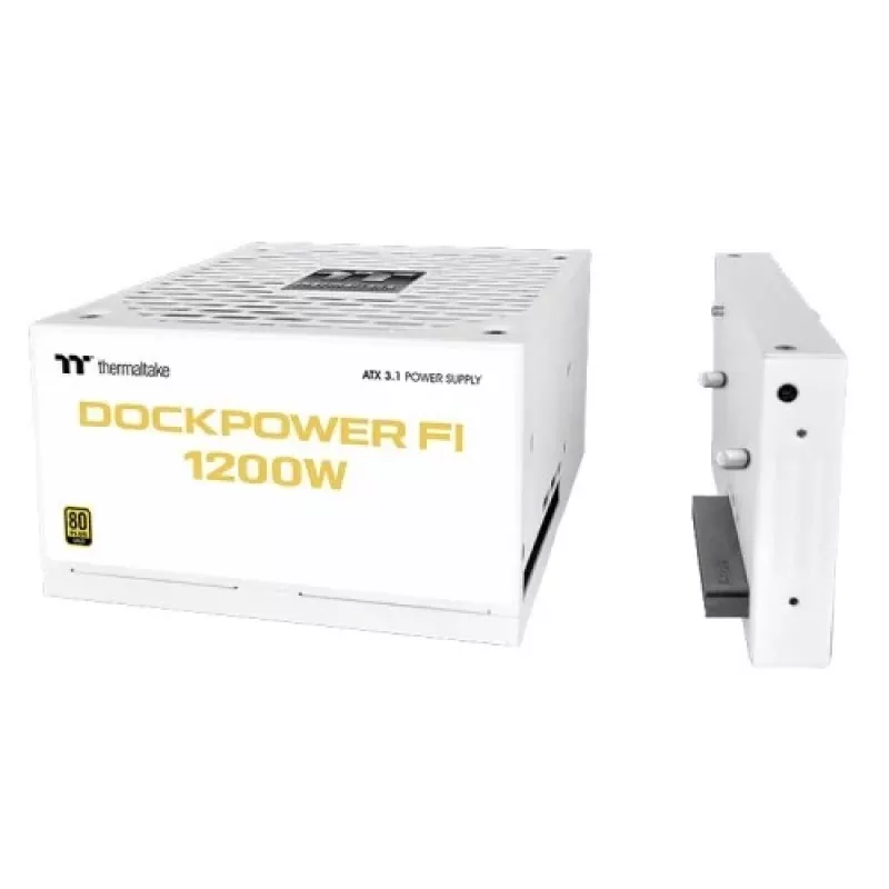 Thermaltake TT Dockpower FI 1200W Snow toiteplokk, 1200 W, 80 PLUS Gold, moodulaarne, valge
