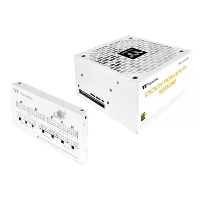 Thermaltake TT Dockpower FI 1200W Snow toiteplokk, 1200 W, 80 PLUS Gold, moodulaarne, valge