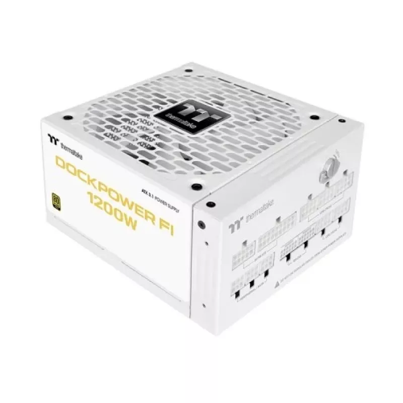 Thermaltake TT Dockpower FI 1200W Snow toiteplokk, 1200 W, 80 PLUS Gold, moodulaarne, valge