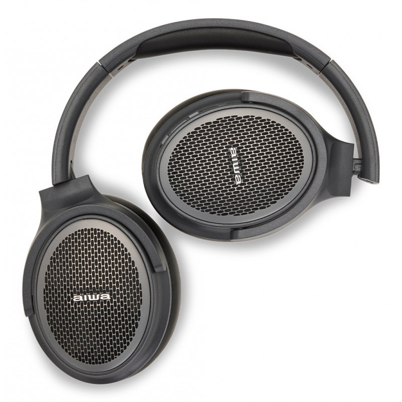 Aiwa HST-250BT juhtmevabad kõrvaklapid, hallid, mikrofoniga, 3,5 mm, Bluetooth 5.0