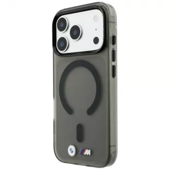 BMW BMW001309 M IML Frosted Metal Logo & Trims MagSafe ümbris iPhone 18 Pro / 17 Pro jaoks, must