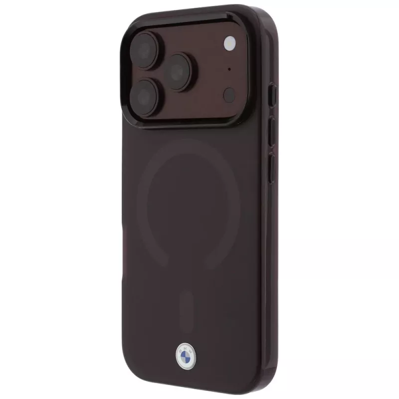 BMW Sign Frosted IML & Metal Logo MagSafe ümbris iPhone 18 Pro Max / 17 Pro Max, burgundia