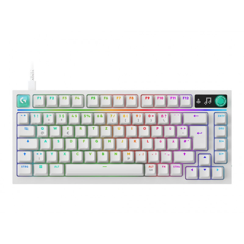Logitech G316 X 75 mehaaniline mängaklaviatuur, taktiilne, valge, US International