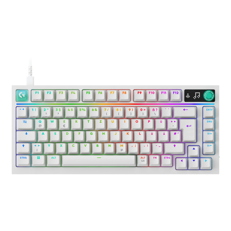 Logitech G316 X 75 mehaaniline mängaklaviatuur, taktiilne, valge, US International