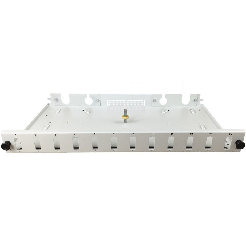 Alantec FOP-1U-12SCD-S 12xSC duplex 19-tolline 1U optilise kiu jaotuspaneel, väljatõmmatav, esipaneeli ja paigaldustarvikutega