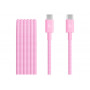 Apple USB-C–USB-C põimitud kaabel, 1,5 m, roosa