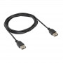 Akyga AK-USB-06 USB 2.0 kaabel, USB-A (emane) / USB-A (emane), 1,8 m, must