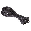 Akyga AK-PC-111A CCA toite pikenduskaabel, 3x0,5 mm², IEC C13 / IEC C14, 5 m, must