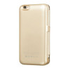Hoco nahast raamatukujuline ümbris 3000 mAh akupangaga Apple iPhone 6 jaoks, kuldne