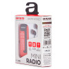 AIWA R-22RD taskuraadio kõrvaklappidega, punane
