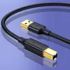 Ugreen US135 USB 2.0 A-B printerikaabel, kullatud, 1 m, must