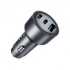 Joyroom JR-CCN19 autolaadija, 65 W, 2x USB-C + USB-A, tumehall